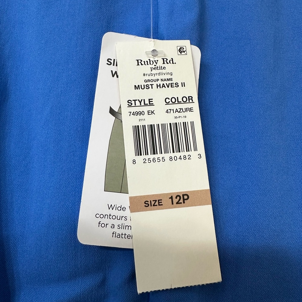 NWT Ruby Rd. Women's Blue Shorts - Picture 5 of 12